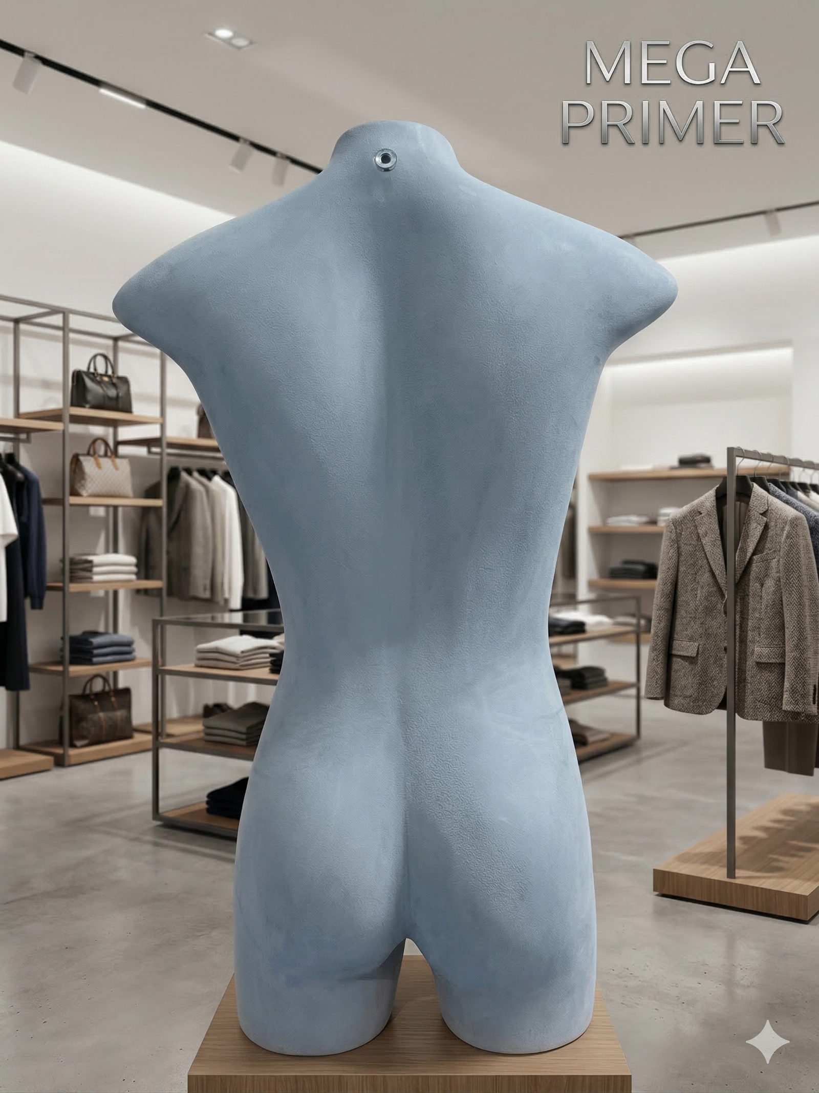 Manequim Feminino Busto Perninha Aveludado ECO04!!! - Imagem 5