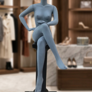 Manequim Feminina Sentada Toque Aveludado!!!