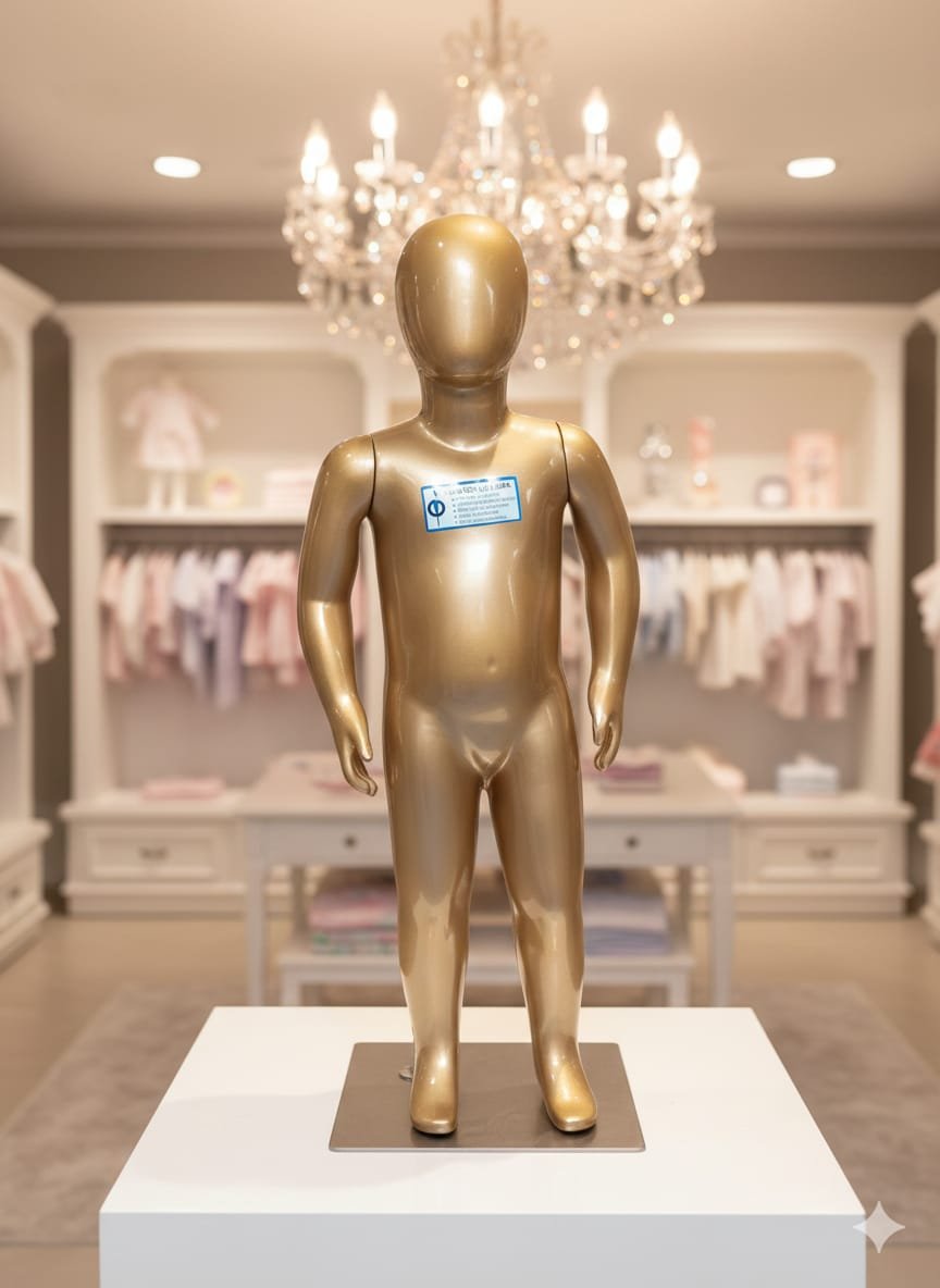 Manequim Bebê Face Ovo Unissex!!! (GOLDEN)
